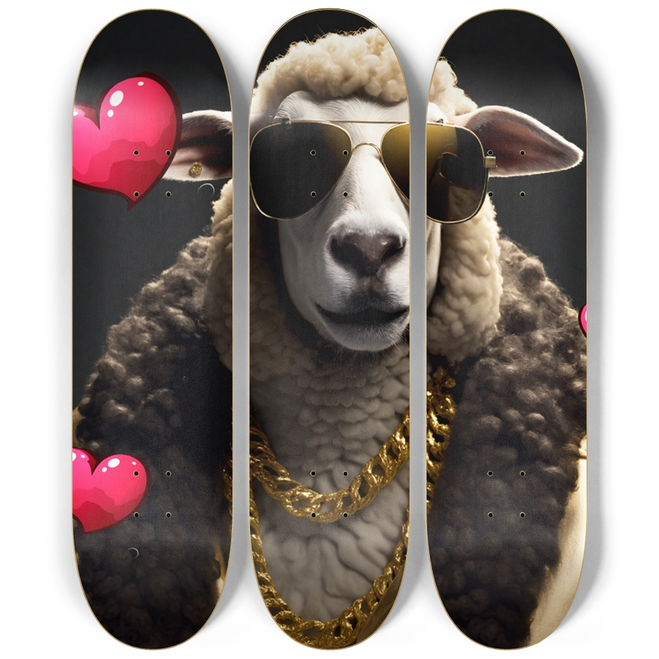 Ilovesheeple Triptic art
