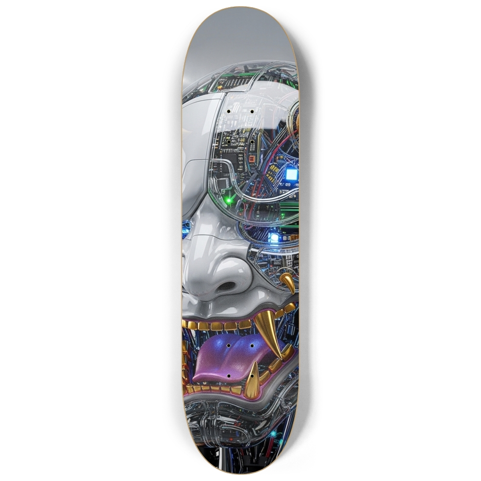 Cyber-Oni Tripic Wall Art